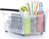 Boîte de rangement en plastique avec poignées et roulettes Voir les images du produit 4