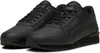 A pair of black Puma ST Runner V4 sneakers are shown from a slightly elevated front-side angle against a white background. Voir les images du produit
