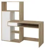 Dmora Scrivania Annalou 60.35x162.8x155.4h cm Bianco, Anteprima dell’immagine prodotto 9