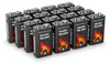 A group of 9V batteries for smoke detectors, arranged in rows on a white background. Produktbild-Vorschau