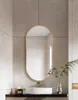 Ovaler Spiegel 80x40cm mit goldenem Rahmen Produktbild-Vorschau 6