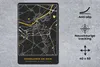 MuchoWow® Mauspad Mousepad Schwarz und Gold - Stadtplan - Produktbild-Vorschau 2