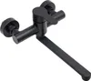 A black wall-mounted kitchen faucet is shown against a white background. Produktbild-Vorschau