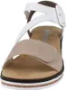 Rieker Damen Keil-Sandaletten Weiß/Beige Voir les images du produit 106