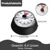 Mechanischer Edelstahl-Saunatimer, Eieruhr für Sauna & Spa, Produktbild-Vorschau 3