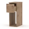 STIV Möbel | Schmaler Nachttisch Eiche Wotan 30x20x55 cm | Produktbild-Vorschau 2