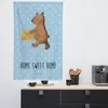 Mr. & Mrs. Panda Wandbild Bär Zuhause - Blau Pastell - Produktbild-Vorschau 3