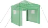 vidaXL Kas met opklapbaar frame, groen, 290 x 290 x 315 cm, Productafbeelding-voorbeeld 1