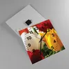 Wanduhr - Quadrat - Glasuhr - Tulpen Vase Blumenstrauß - Produktbild-Vorschau 2