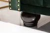 Chesterfield 3er Sofa 205cm flaschengrün Samt mit Produktbild-Vorschau 7