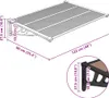 A diagram showing the dimensions of a door awning. Anteprima dell’immagine prodotto