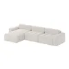 FEDVE Ecksofa RIFU SO aus Bouclé-Stoff mit Schlaffunktion, Produktbild-Vorschau 3