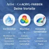 Acrylfarbe 6 Stück Malfarbe Künstlerfarbe Acrylfarben Tuben Produktbild-Vorschau 7