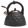 A black kettle with copper accents is shown against a white background. Produktbild-Vorschau