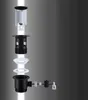 An exploded view of a black sink drain assembly against a gradient gray background. Produktbild-Vorschau