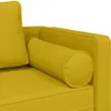 vidaXL Chaiselongue mit Kissen Gelb Samt Produktbild-Vorschau 6