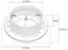 KOTARBAU® Valvola a disco tonda per raccordo Ø 125 mm Anteprima dell’immagine prodotto 2