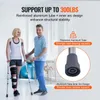 A woman using crutches with a man standing next to her, with marketing text and graphics. Voir les images du produit