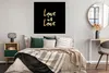 MuchoWow® Poster Zitat - Liebe - Gold 100x100 cm - Produktbild-Vorschau 4