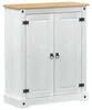 vidaXL Schuhschrank Weiß 86 x 38,5 x 108 cm Massives Produktbild-Vorschau 1