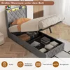 Letto imbottito INONEFT, 90x200 cm, con contenitore, letto Anteprima dell’immagine prodotto 6