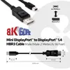 CLUB3D Mini DisplayPort to DisplayPort 1.4 HBR3 8K60Hz Podgląd zdjęcia produktu 4