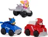 Three Paw Patrol mini vehicles with characters on a white background. Produktbild-Vorschau