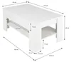ML-Design Couchtisch mit Schublade und Ablage, 110x65x48 Produktbild-Vorschau 7