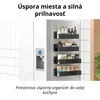 Sada 2 magnetických políc na chladničku – Čierna – Kovový Náhľad obrázku produktu 8