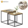 FORTENA Couchtisch Set 2er Eiche Beistelltisch Produktbild-Vorschau 2