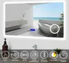 LED Badspiegel mit Uhr Bluetooth 3-Fache Vergrößerung Produktbild-Vorschau 1