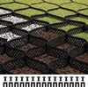 A close-up view of a black honeycomb grid system filled with gravel and soil, with green grass visible in the background. The grid is designed for ground stabilization. Produktbild-Vorschau