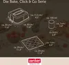 Zenker Bake, Click & Go 9er Törtchenblech mit Haube  29 x Produktbild-Vorschau 4