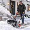 1400W Akku-Schneefräse mit 2 Akku | Brushless Motor 6500RPM Produktbild-Vorschau 10