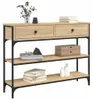 vidaXL Table console chêne Sonoma 100x25x75 cm bois Voir les images du produit 3