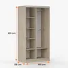 Schwebetürenschrank TOKYO M, Schlafzimmer Kleiderschrank Produktbild-Vorschau 6