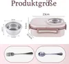 Lunchboxen, Brotdose, Bento-Box mit Fächern, Lunchbox mit Produktbild-Vorschau 10