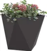 vidaXL květináč 2 ks černý 40 x 40 x 40 cm ocelový Náhled obrázku produktu 2