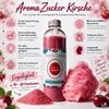 Sucre aromatisé pour barbe à papa goût cerise bouteille Voir les images du produit 2