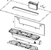 Exploded view of a drainage system component. Anteprima dell’immagine prodotto