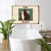 MuchoWow® - Leinwandbilder - Katze - Vintage - Schwarz - Produktbild-Vorschau 2