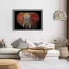 Gerahmtes Poster - Schwarzer Rahmen - Elefant Rot Ohren - Produktbild-Vorschau 7