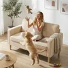 HOMCOM Sofa 2 Sitzer Couch mit 2 Wurfkissen, Stauraum Produktbild-Vorschau 9