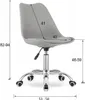 Fotel obrotowy Valora ALBA - biały | Minimalistyczny fotel Podgląd zdjęcia produktu 6
