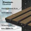 HEXIM Akustikpaneele 6 Stück 280x30cm Holz Grande - XXL Produktbild-Vorschau 3