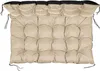 A quilted cushion with ties, laid flat on a white background. Anteprima dell’immagine prodotto