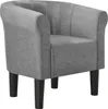 Fauteuil 'Jelgava' 70x70x58 cm Textile Gris clair Voir les images du produit 2