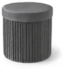 Relaxdays Hocker Samt, Sitzhocker mit Stauraum, gepolstert, Produktbild-Vorschau 7