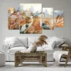 Bild auf Leinwand - Leinwandbild - 4 Teile - Kraniche Vögel Produktbild-Vorschau 6