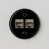 Prise réseau rétro CAT.7 2x I QR1 noir Voir les images du produit 4
